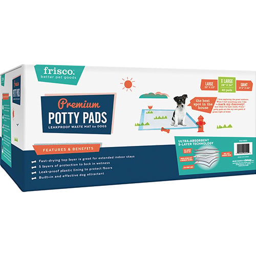 Frisco premium 2024 potty pads